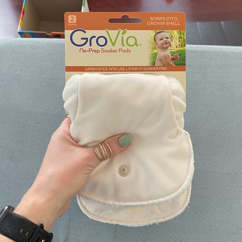 Grovia No-Prep Soaker Pads for Hybrid Diapers